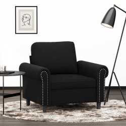 vidaXL Sillón de terciopelo negro 60 cm