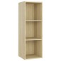 vidaXL Muebles de salón 2 piezas madera de ingeniería roble Sonoma