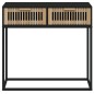 vidaXL Mesa consola hierro y madera contrachapada negro 80x30x75 cm vidaXL Mesa consola hierro y madera contrachapada negro 80x30x75 cm