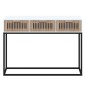 vidaXL Mesa consola hierro y madera contrachapada blanco 105x30x75 cm vidaXL Mesa consola hierro y madera contrachapada blanco 105x30x75 cm