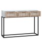 vidaXL Mesa consola hierro y madera contrachapada blanco 105x30x75 cm vidaXL Mesa consola hierro y madera contrachapada blanco 105x30x75 cm