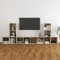 vidaXL Muebles de salón 5 piezas madera ingeniería roble Sonoma vidaXL Muebles de salón 5 piezas madera ingeniería roble Sonoma