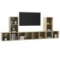 vidaXL Muebles de salón 5 piezas madera ingeniería roble Sonoma vidaXL Muebles de salón 5 piezas madera ingeniería roble Sonoma