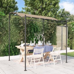 vidaXL Toldo acero y tela gris taupe 2x2,3 m 180 g/m²