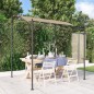 vidaXL Toldo acero y tela gris taupe 2x2,3 m 180 g/m² vidaXL Toldo acero y tela gris taupe 2x2,3 m 180 g/m²