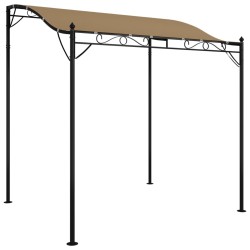 vidaXL Toldo acero y tela gris taupe 2x2,3 m 180 g/m²