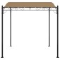 vidaXL Toldo acero y tela gris taupe 2x2,3 m 180 g/m² vidaXL Toldo acero y tela gris taupe 2x2,3 m 180 g/m²