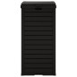 vidaXL Cubo de basura de exterior polipropileno negro 41x41x86 cm