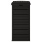 vidaXL Cubo de basura de exterior polipropileno negro 41x41x86 cm