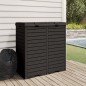 vidaXL Cubo de basura de exterior polipropileno negro 78x41x86 cm vidaXL Cubo de basura de exterior polipropileno negro 78x41x86 cm