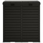 vidaXL Cubo de basura de exterior polipropileno negro 78x41x86 cm vidaXL Cubo de basura de exterior polipropileno negro 78x41x86 cm