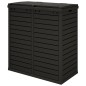 vidaXL Cubo de basura de exterior polipropileno negro 78x41x86 cm vidaXL Cubo de basura de exterior polipropileno negro 78x41x86 cm