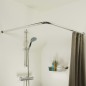 Sealskin Barra angular para cortina de ducha gris mate 90x90 cm Sealskin Barra angular para cortina de ducha gris mate 90x90 cm