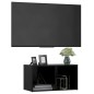 vidaXL Mueble para TV madera contrachapada negro 72x35x36,5 cm vidaXL Mueble para TV madera contrachapada negro 72x35x36,5 cm
