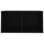 vidaXL Mueble para TV madera contrachapada negro 72x35x36,5 cm vidaXL Mueble para TV madera contrachapada negro 72x35x36,5 cm