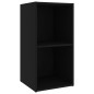 vidaXL Mueble para TV madera contrachapada negro 72x35x36,5 cm vidaXL Mueble para TV madera contrachapada negro 72x35x36,5 cm