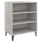 vidaXL Aparador de madera contrachapada gris hormigón 57x35x70 cm vidaXL Aparador de madera contrachapada gris hormigón 57x35x70 cm