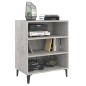 vidaXL Aparador de madera contrachapada gris hormigón 57x35x70 cm vidaXL Aparador de madera contrachapada gris hormigón 57x35x70 cm