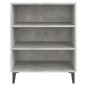 vidaXL Aparador de madera contrachapada gris hormigón 57x35x70 cm vidaXL Aparador de madera contrachapada gris hormigón 57x35x70 cm