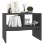 vidaXL Mesa auxiliar de madera contrachapada gris 60x40x45 cm vidaXL Mesa auxiliar de madera contrachapada gris 60x40x45 cm