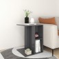 vidaXL Mesa auxiliar de madera contrachapada gris 60x40x45 cm vidaXL Mesa auxiliar de madera contrachapada gris 60x40x45 cm