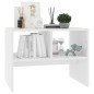 vidaXL Mesa auxiliar madera contrachapada blanco brillante 60x40x45 cm vidaXL Mesa auxiliar madera contrachapada blanco brillante 60x40x45 cm