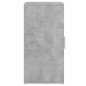 vidaXL Mueble zapatero madera de ingeniería gris hormigón 32x35x70 cm