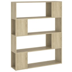 vidaXL Estantería/divisor de espacios roble Sonoma 100x24x124 cm
