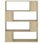vidaXL Estantería/divisor de espacios roble Sonoma 100x24x124 cm vidaXL Estantería/divisor de espacios roble Sonoma 100x24x124 cm