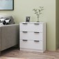 vidaXL Aparador de madera contrachapada blanco 60x30x70 cm vidaXL Aparador de madera contrachapada blanco 60x30x70 cm