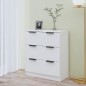vidaXL Aparador de madera contrachapada blanco 60x30x70 cm vidaXL Aparador de madera contrachapada blanco 60x30x70 cm