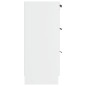 vidaXL Aparador de madera contrachapada blanco 60x30x70 cm vidaXL Aparador de madera contrachapada blanco 60x30x70 cm