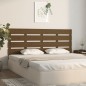 vidaXL Cabecero madera maciza de pino marrón miel 180x3x80 cm