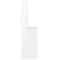 vidaXL Escritorio de estantes contrachapada blanco brillo 102x45x148cm vidaXL Escritorio de estantes contrachapada blanco brillo 102x45x148cm