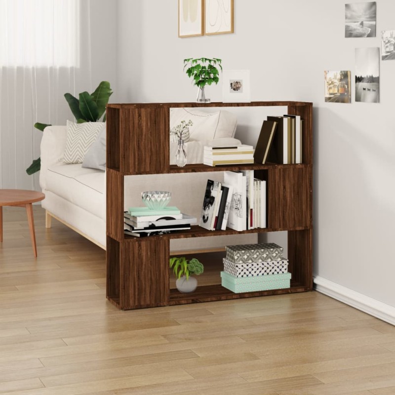vidaXL Estantería/divisor de espacios color roble marrón 100x24x94 cm vidaXL Estantería/divisor de espacios color roble marrón 100x24x94 cm