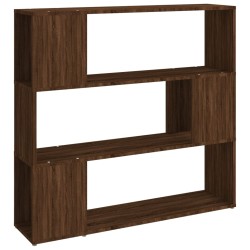 vidaXL Estantería/divisor de espacios color roble marrón 100x24x94 cm