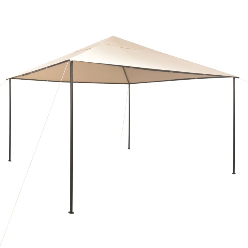 vidaXL Cenador carpa con toldo 4x4 m acero beige vidaXL Cenador carpa con toldo 4x4 m acero beige