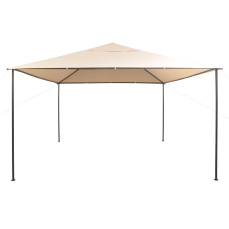 vidaXL Cenador carpa con toldo 4x4 m acero beige  