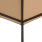 vidaXL Cenador carpa con toldo 4x4 m acero beige vidaXL Cenador carpa con toldo 4x4 m acero beige