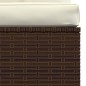 vidaXL Set muebles de jardín 4 piezas y cojines ratán sintético marrón vidaXL Set muebles de jardín 4 piezas y cojines ratán sintético marrón
