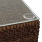 vidaXL Set muebles de jardín 4 piezas y cojines ratán sintético marrón vidaXL Set muebles de jardín 4 piezas y cojines ratán sintético marrón