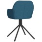 vidaXL Sillas de comedor giratorias 2 uds terciopelo azul
