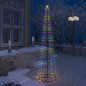 vidaXL Árbol de Navidad forma de cono 136 LED de colores 70x240 cm vidaXL Árbol de Navidad forma de cono 136 LED de colores 70x240 cm