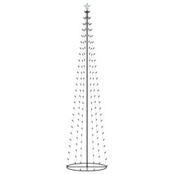 vidaXL Árbol de Navidad forma de cono 136 LED de colores 70x240 cm