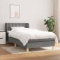 vidaXL Cama box spring con colchón tela gris oscuro 80x200 cm vidaXL Cama box spring con colchón tela gris oscuro 80x200 cm