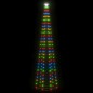 vidaXL Árbol de Navidad forma de cono 136 LED de colores 70x240 cm vidaXL Árbol de Navidad forma de cono 136 LED de colores 70x240 cm