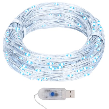 vidaXL Guirnalda de micro luces LED 40 m 400 LED blanco cálido