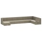 vidaXL Set de muebles de jardín 9 pzas y cojines ratán sintético gris vidaXL Set de muebles de jardín 9 pzas y cojines ratán sintético gris