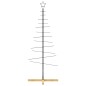 vidaXL Árbol de Navidad metal negro con base de madera 150 cm vidaXL Árbol de Navidad metal negro con base de madera 150 cm