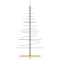 vidaXL Árbol de Navidad metal negro con base de madera 150 cm vidaXL Árbol de Navidad metal negro con base de madera 150 cm